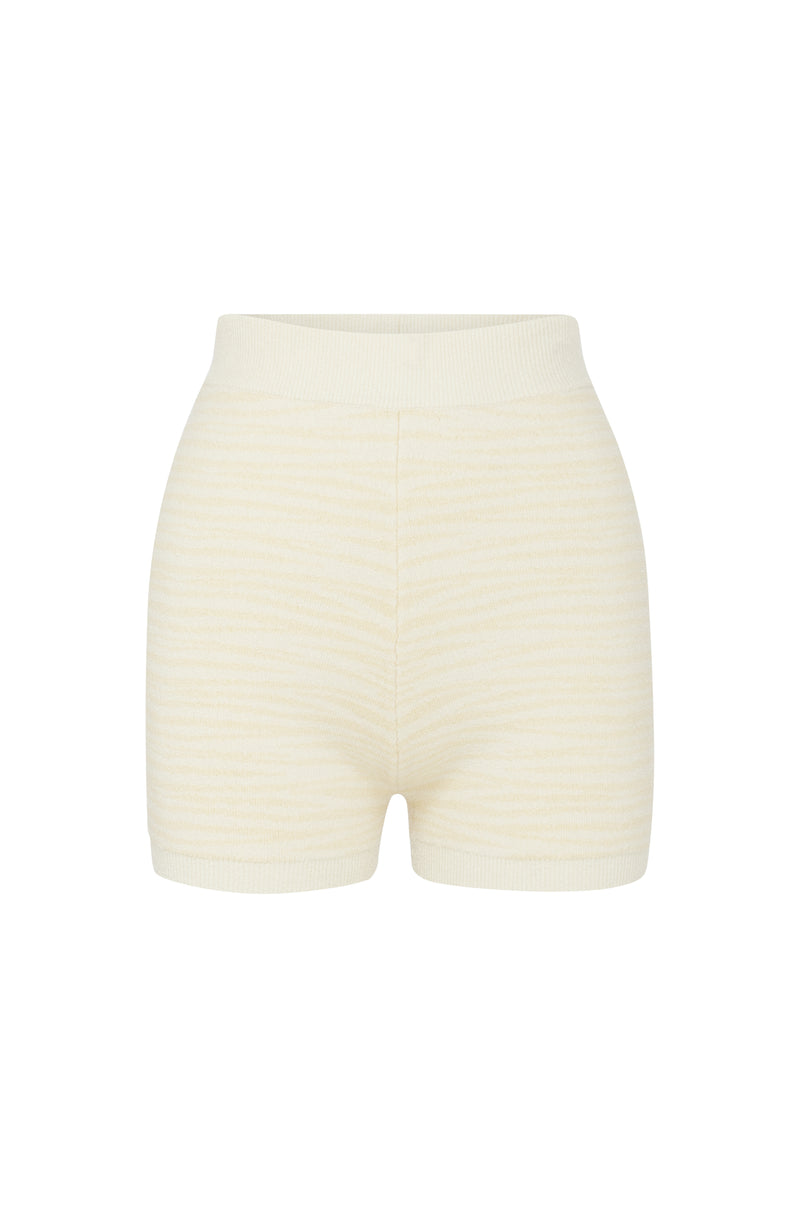 Lovey Bike Short Safari Print: Oat/Cream