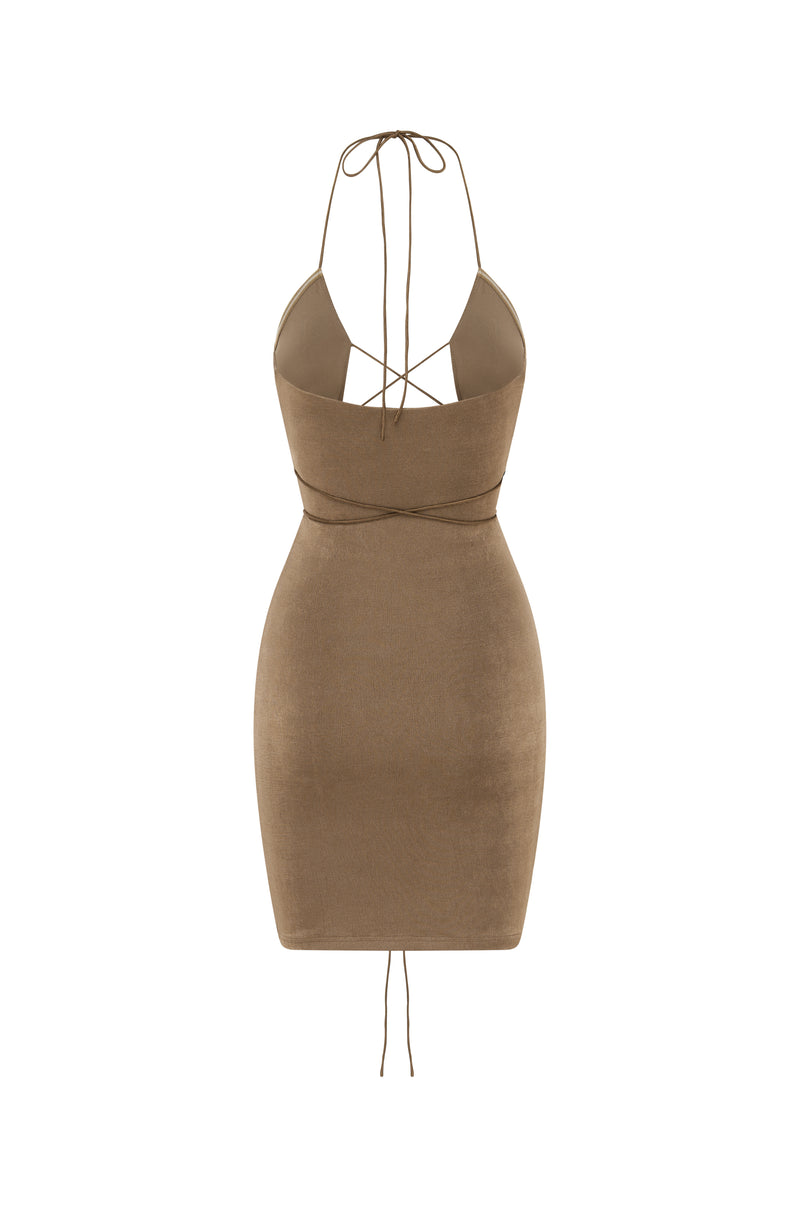 Short Florence Dress Taupe