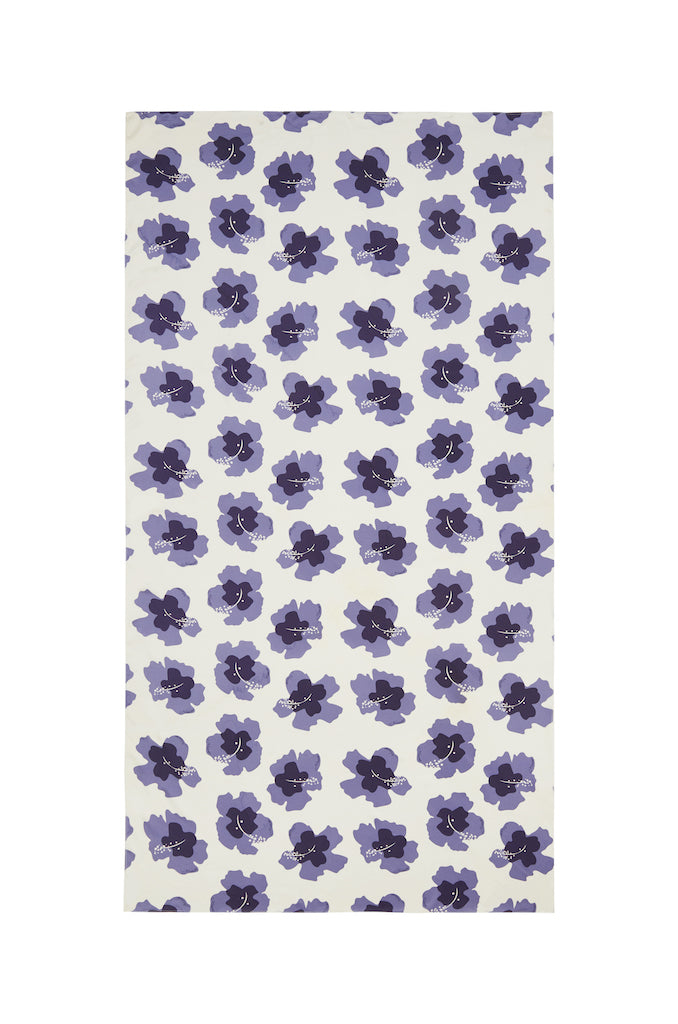 Kennedy Sarong - Hibiscus Print Blue