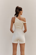 The Poppy Romper Ivory White