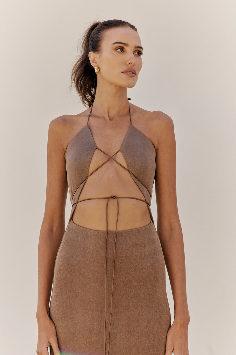 Florence Dress Taupe
