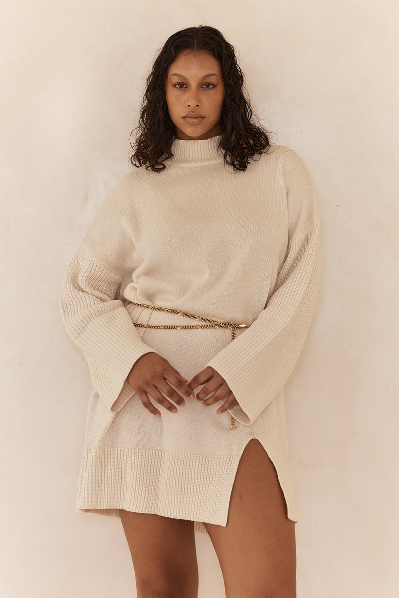 Nomma Jumper Dress Cream