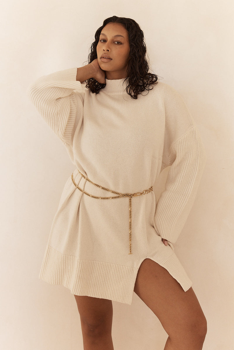 Nomma Jumper Dress Cream